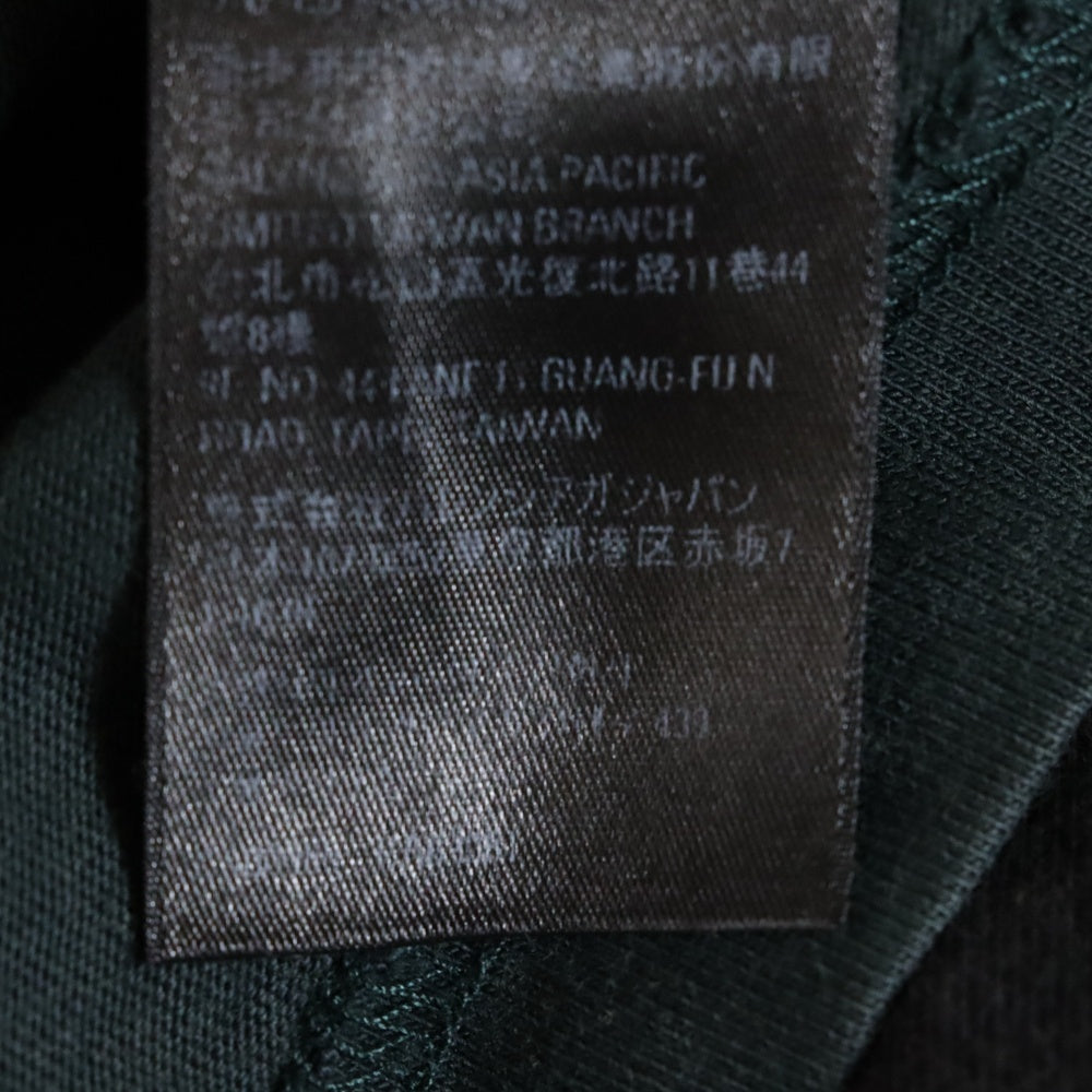 BALENCIAGA(バレンシアガ) 22AW ×adidas フロントロゴ刺繍 モックネック 半袖Tシャツ カットソー グリーン 724554