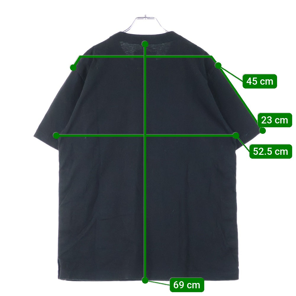 Sacai(サカイ) 23SS ×Carhartt WIP クルーネック 半袖Tシャツカットソー ブラック 23-0557S