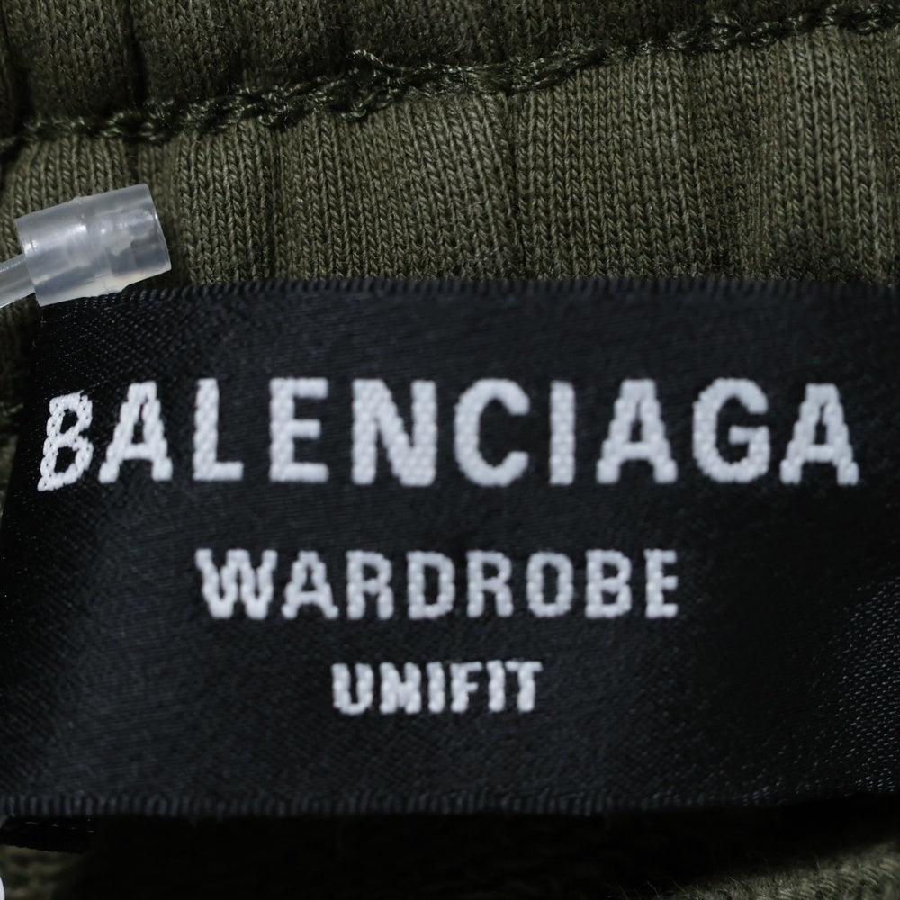 BALENCIAGA(バレンシアガ) 21AW Political Campaign Sweat Shorts キャンペーンロゴ スウェット ショーツ ショート ハーフパンツ カーキ