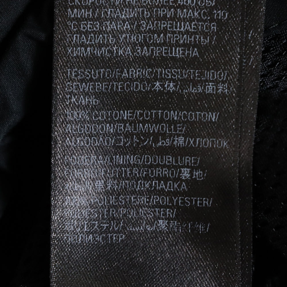 BALENCIAGA(バレンシアガ) 22AW フロントロゴプリント ポプリンシャツブルゾン トラックジャケット ブラック/グリーン 725302 TNM14