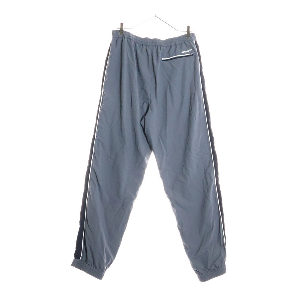 AMBUSH(アンブッシュ) Stripe Detail Track Pants ストライプ ディテール ナイロン トラックパンツ グレー/ブラック 12114317