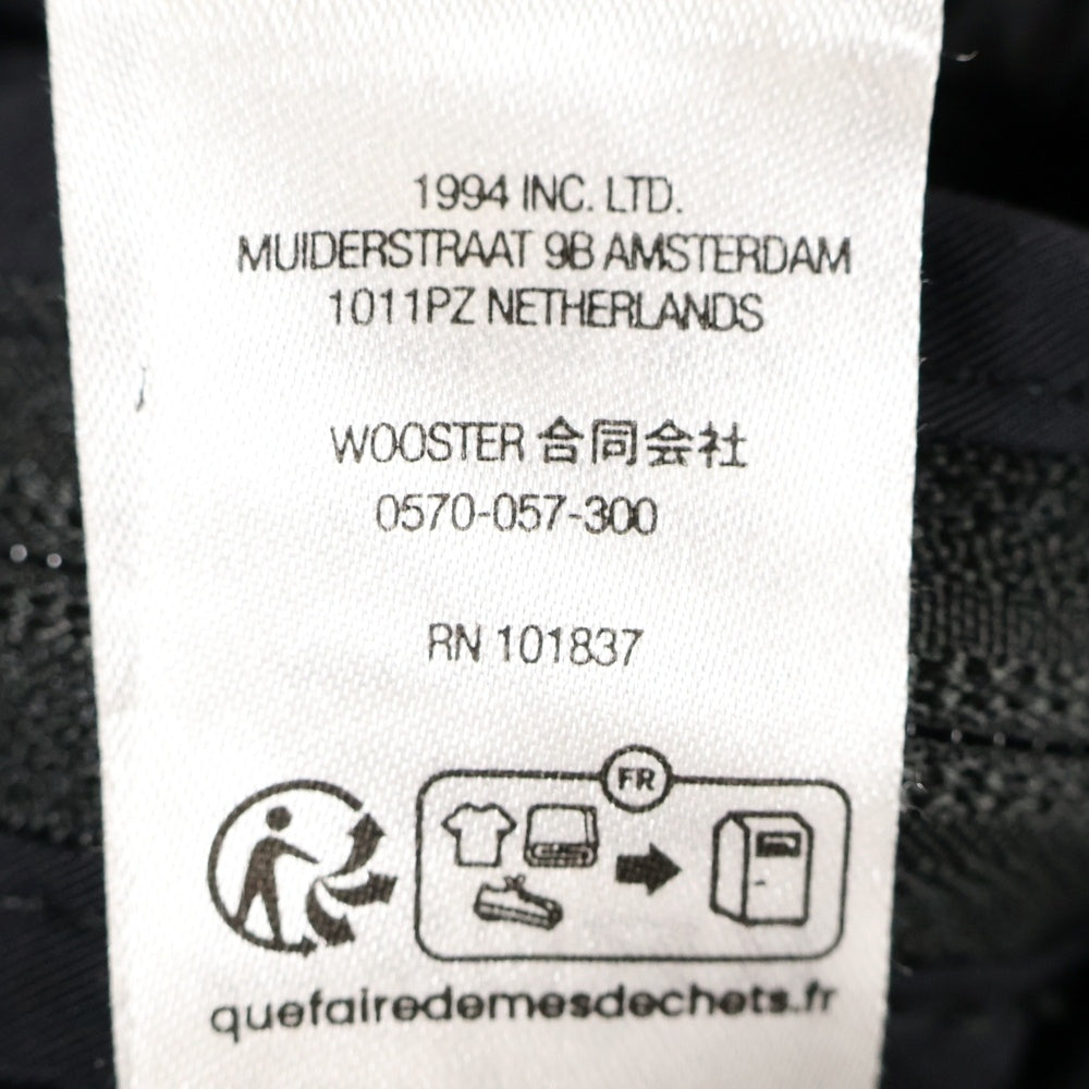 SUPREME(シュプリーム) 23SS Full Zip Baggy Warm Up Pant フルジップ バギー ウォームアップ ナイロン トラックパンツ ブラック