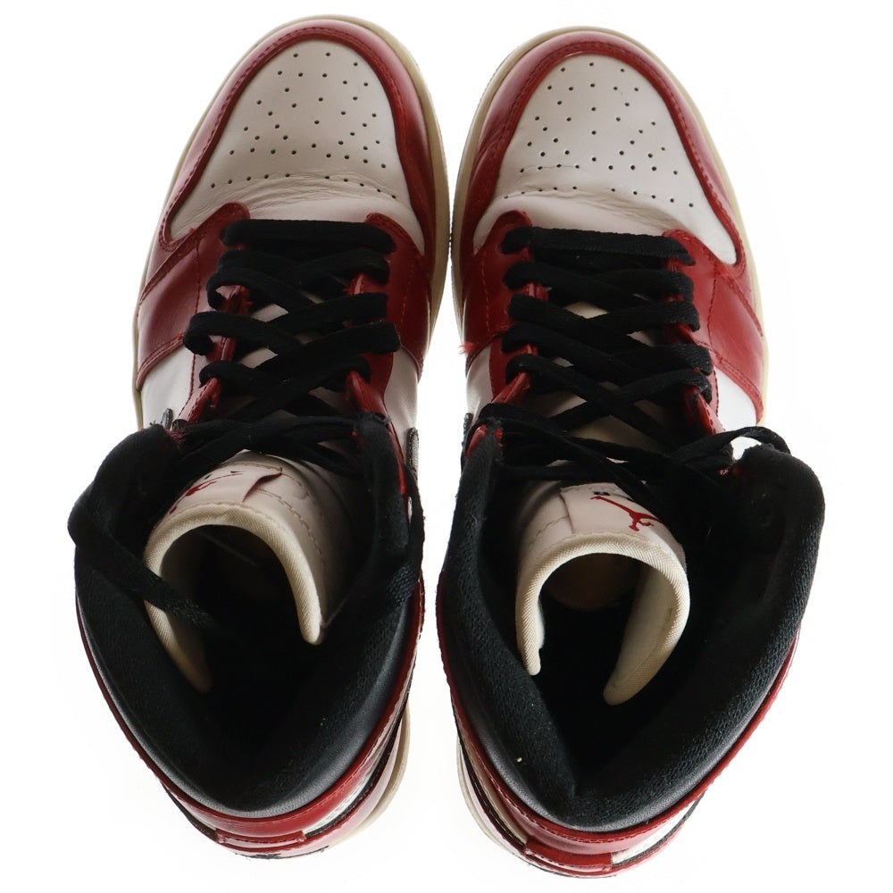 NIKE(ナイキ) 【観賞用2013年製】 AIR JORDAN 1 RETRO HIGH CHICAGO エアジョーダン1 レトロ シカゴ ハイカットスニーカー ホワイト/レッド US9.5/27.5cm 332550-163