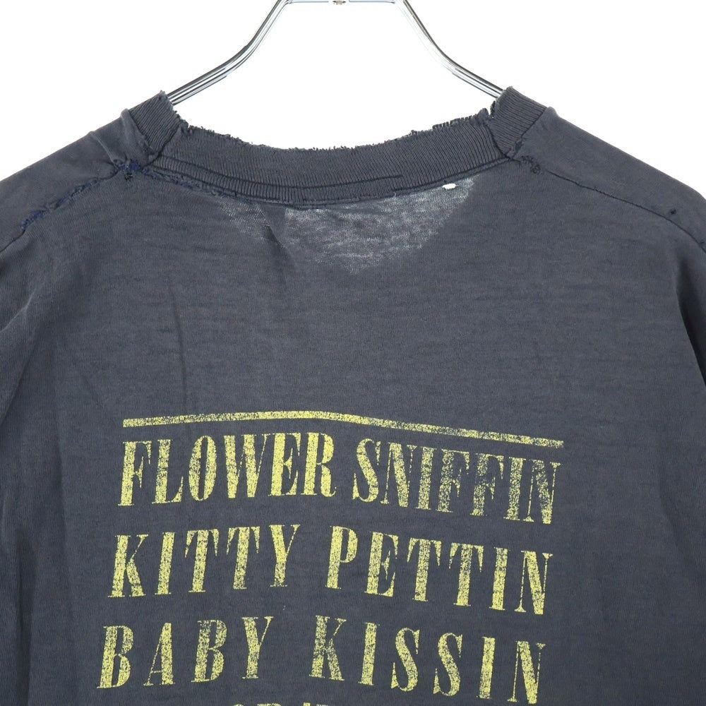 VINTAGE(ヴィンテージ) 90S VINTAGE SMILE ヴィンテージ スマイル 両面プリント クルーネック半袖Tシャツ カットソー ブラック