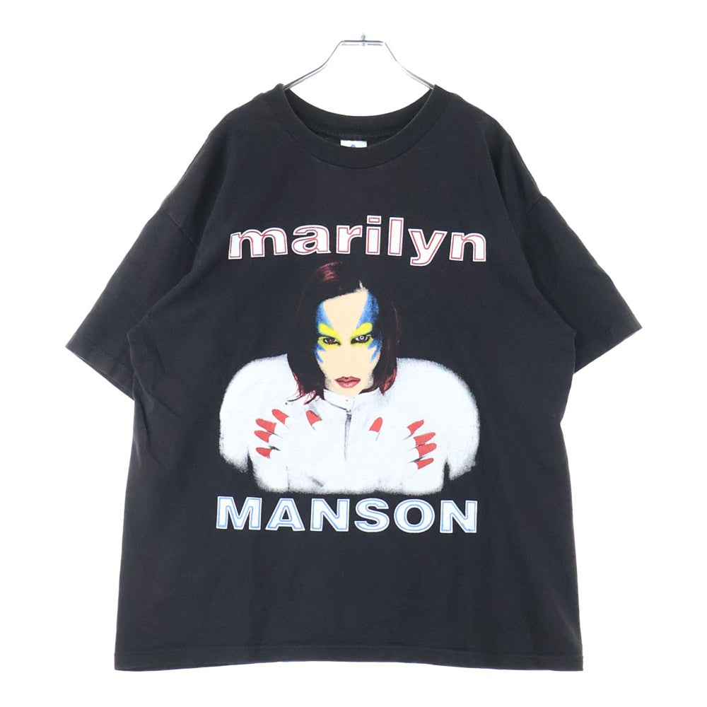 VINTAGE(ヴィンテージ) 90S MARILYN MANSON & HOLE BEAUTIFUL MONSTERS TOUR 1999 マリリンマンソン 両面プリント クルーネック半袖Tシャツ