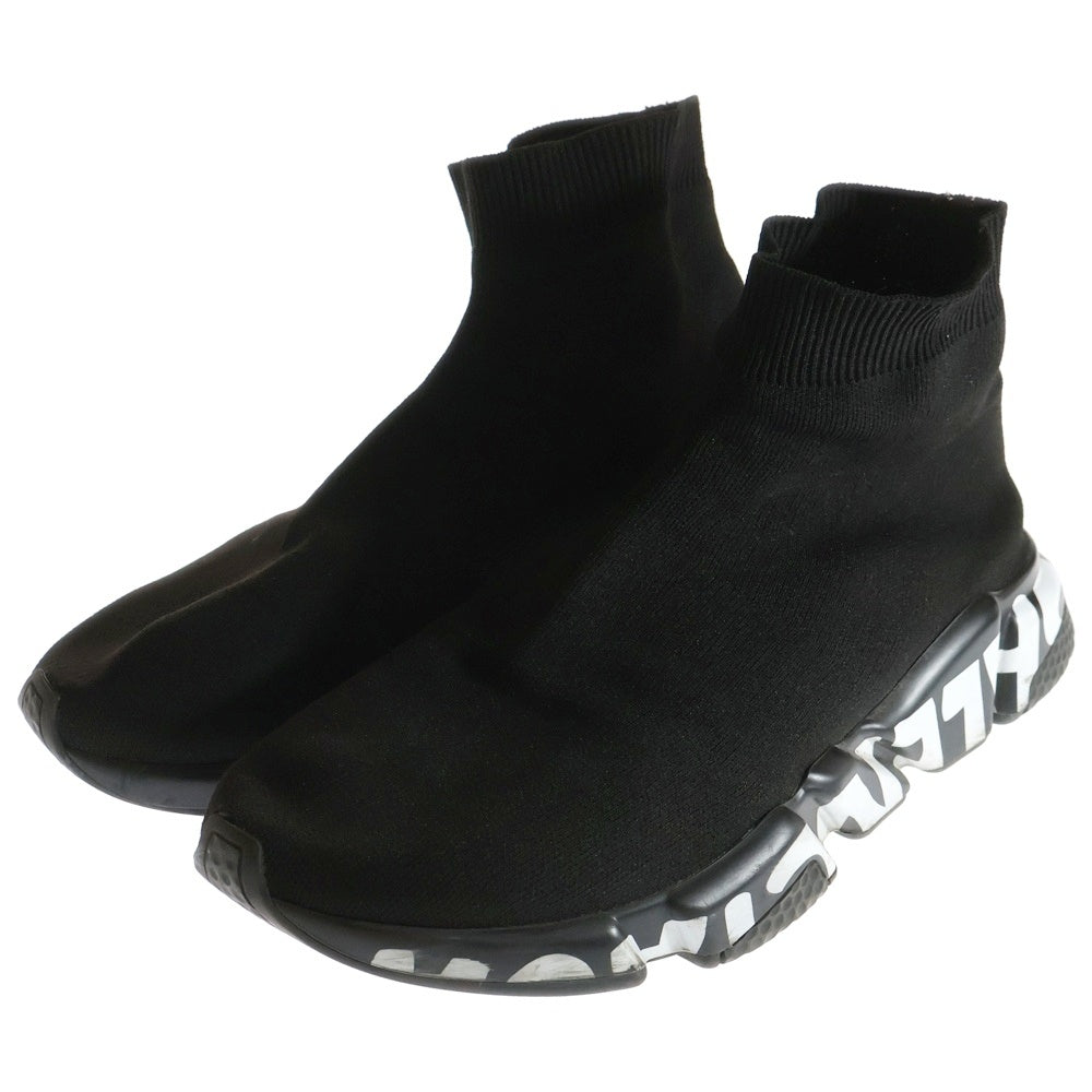 BALENCIAGA(バレンシアガ) SPEED LT GRAFFITI スピードトレーナー グラフィティ ハイカットスニーカー ブラック 605972