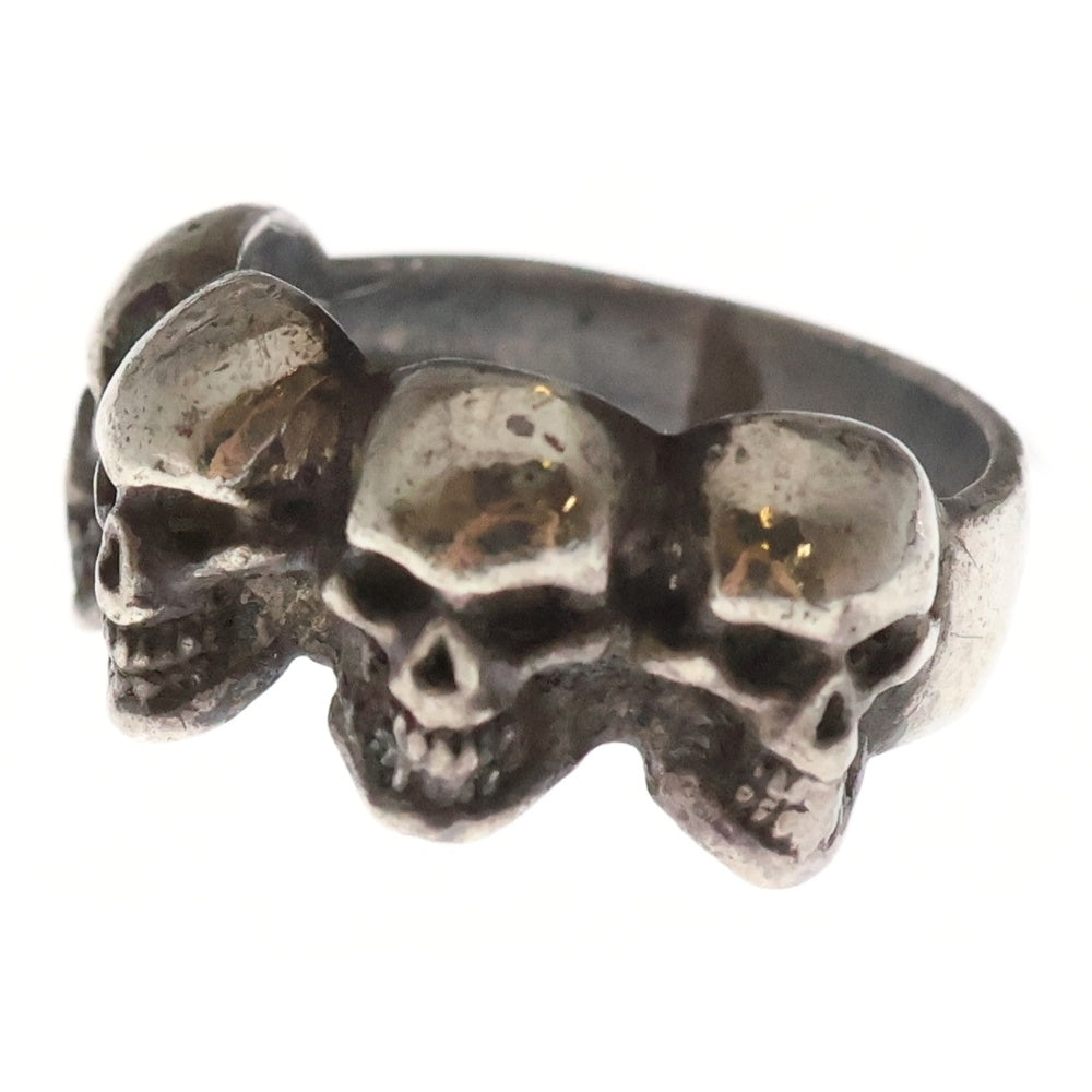 CRAZY PIG(クレイジーピッグ) 4 SKULL RING 4スカル リング シルバー