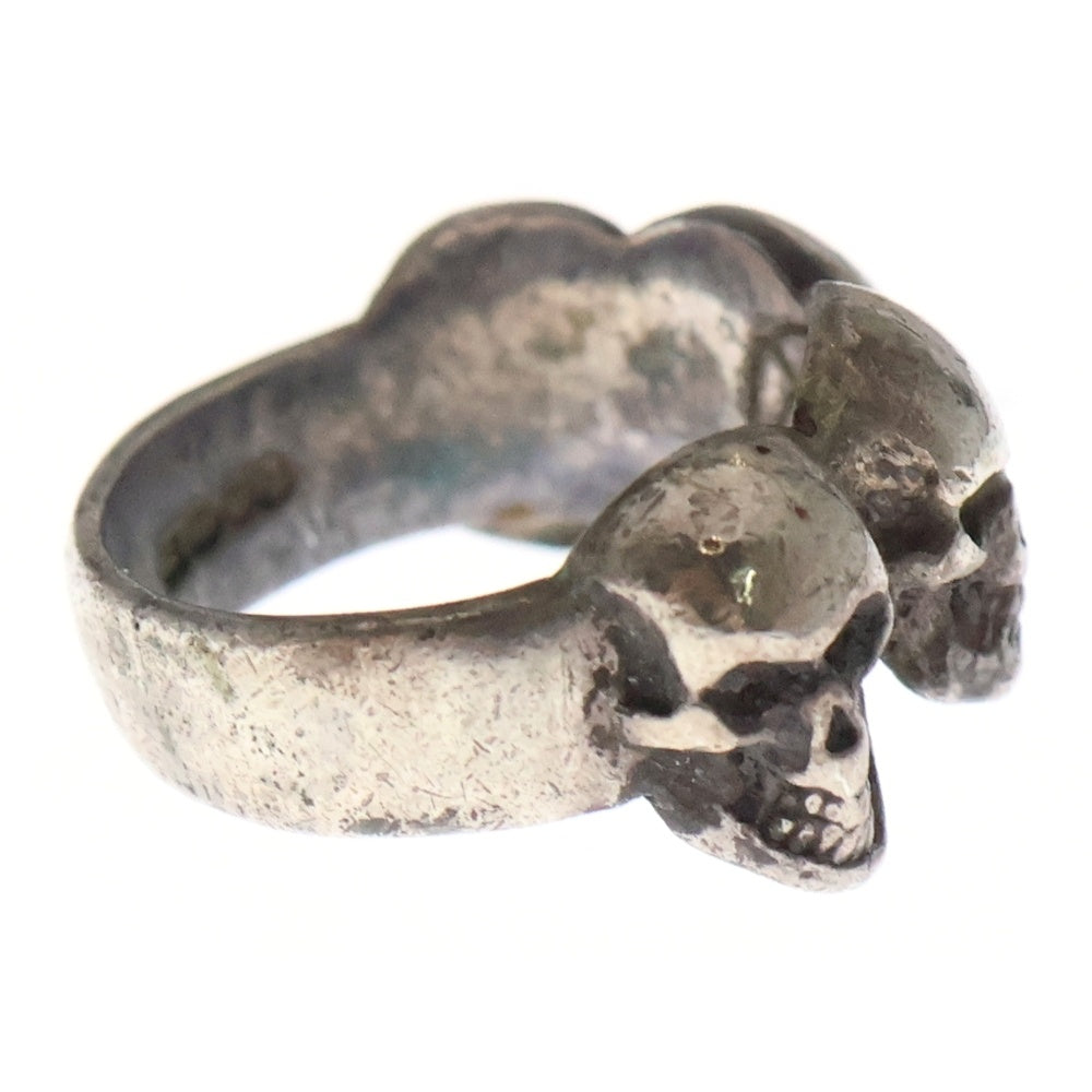 CRAZY PIG(クレイジーピッグ) 4 SKULL RING 4スカル リング シルバー