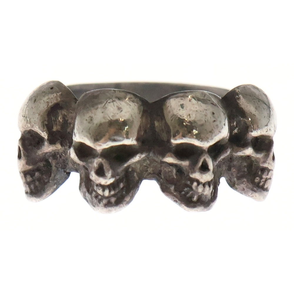 CRAZY PIG(クレイジーピッグ) 4 SKULL RING 4スカル リング シルバー