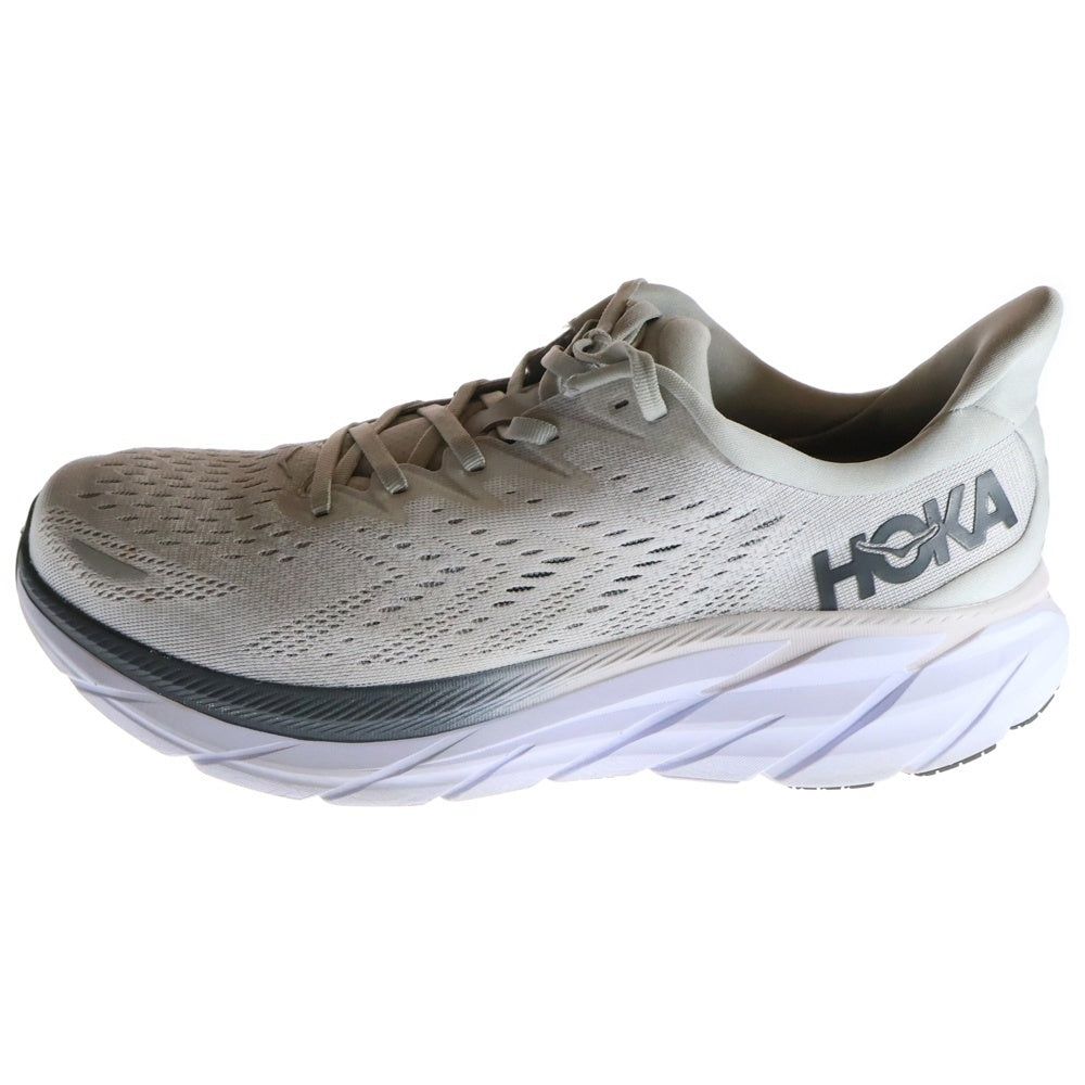 HOKA ONE ONE(ホカオネオネ) M CLIFTON8 WIDE サイドロゴ メッシュ ローカットスニーカー グレー US10/28cm 1121374