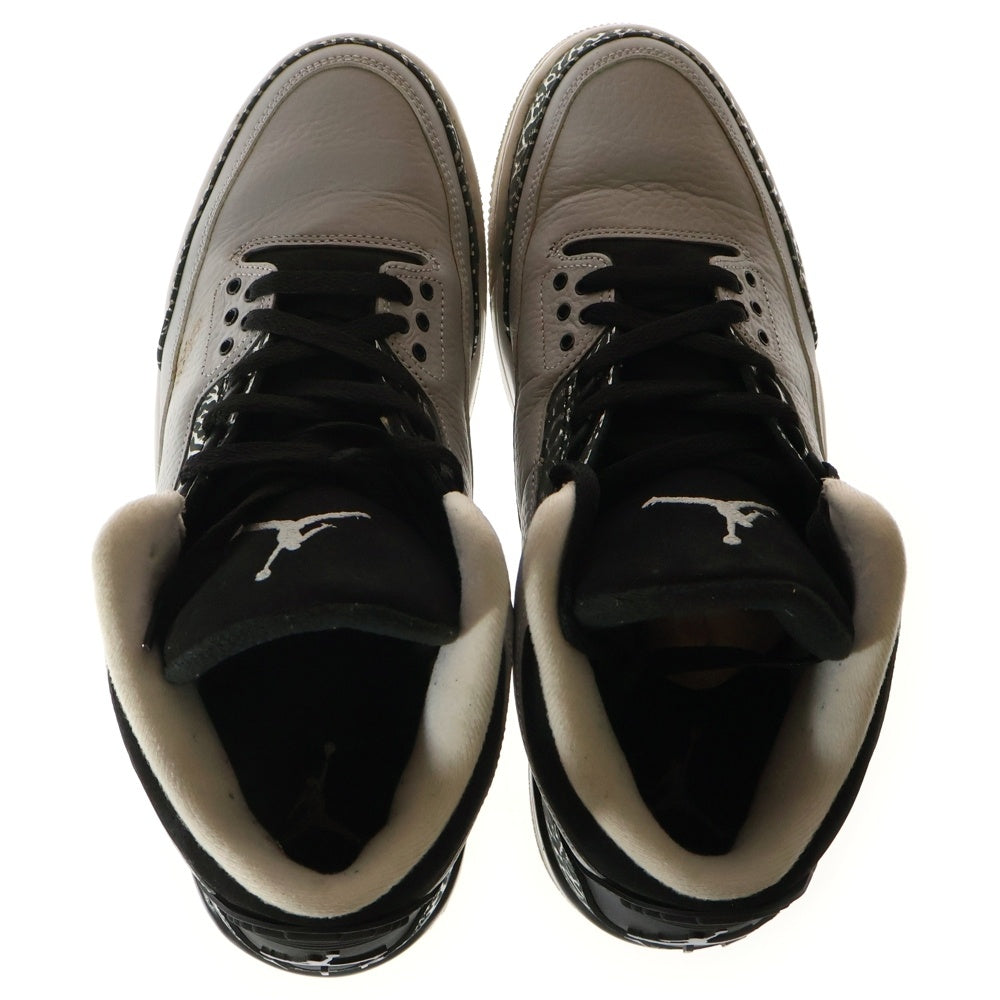 NIKE(ナイキ) 【観賞用】AIR JORDAN 3 RETRO WOLF GREY エアジョーダン3 レトロ ウルフグレイ ハイカットスニーカー ブラック/グレー US11/29cm 136064-004