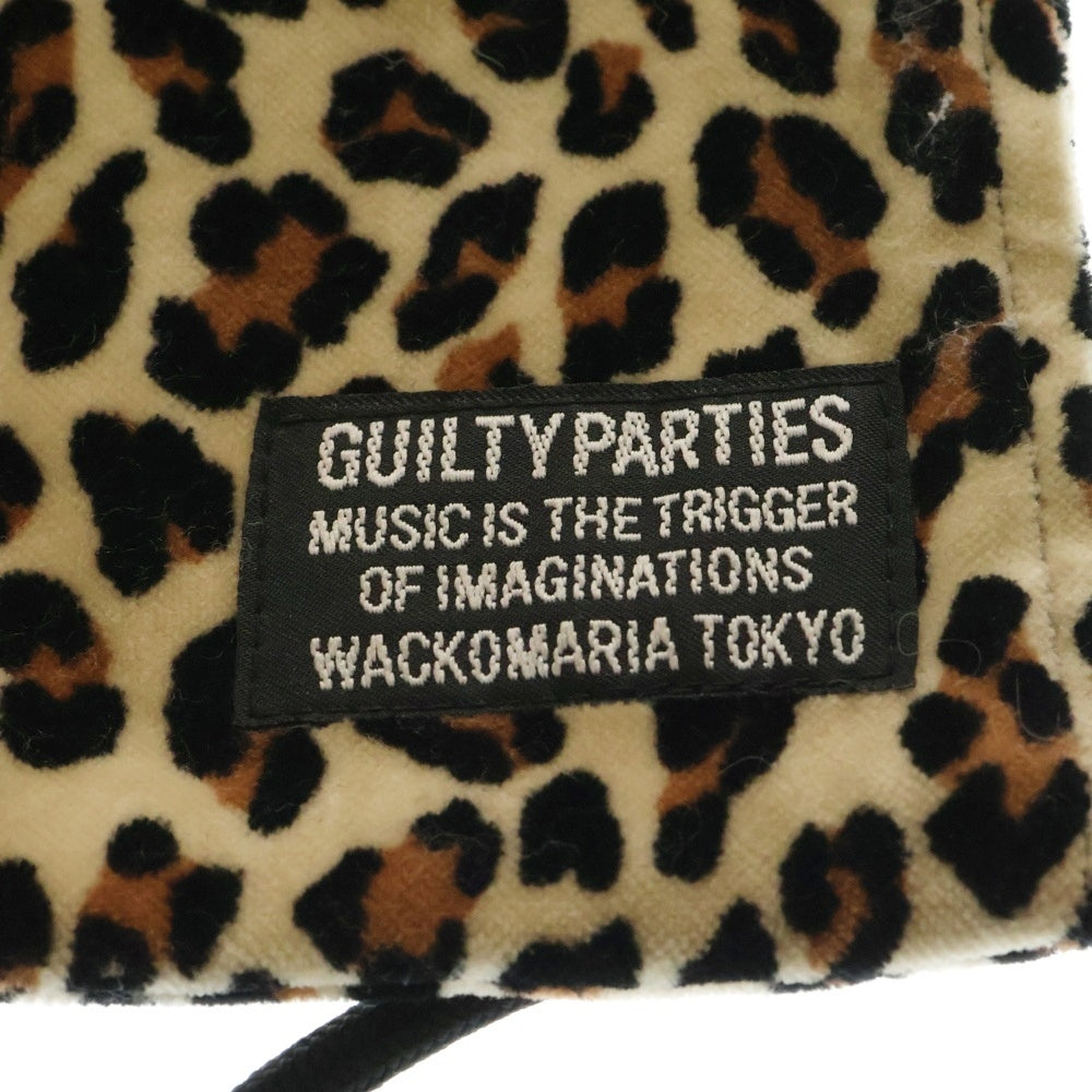 WACKO MARIA(ワコマリア) 21AW ×PORTER SHOULDER POUCH ポーター レオパード ポーチ 巾着 ブラウン 21FA-I