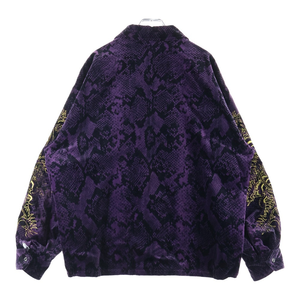 WACKO MARIA(ワコマリア) TIM LEHI PYTHON VELVET VIETNAM JACKET ティムリーハイ ジップアップ ベルベット ベトナムジャケット パープル