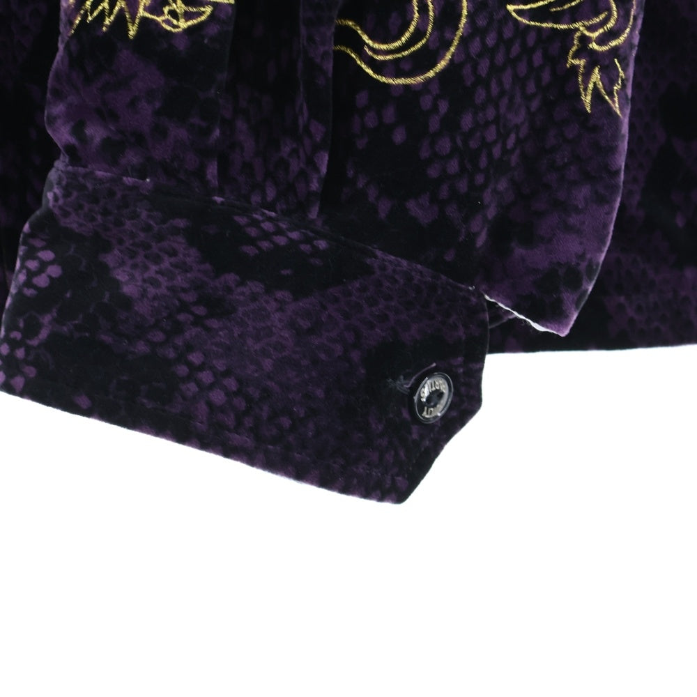 WACKO MARIA(ワコマリア) TIM LEHI PYTHON VELVET VIETNAM JACKET ティムリーハイ ジップアップ ベルベット ベトナムジャケット パープル