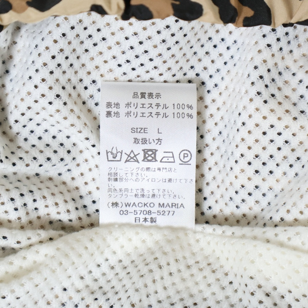 WACKO MARIA(ワコマリア) LEOPARD TRACK JACKET レオパード ジップアップ トラックジャケット ベージュ