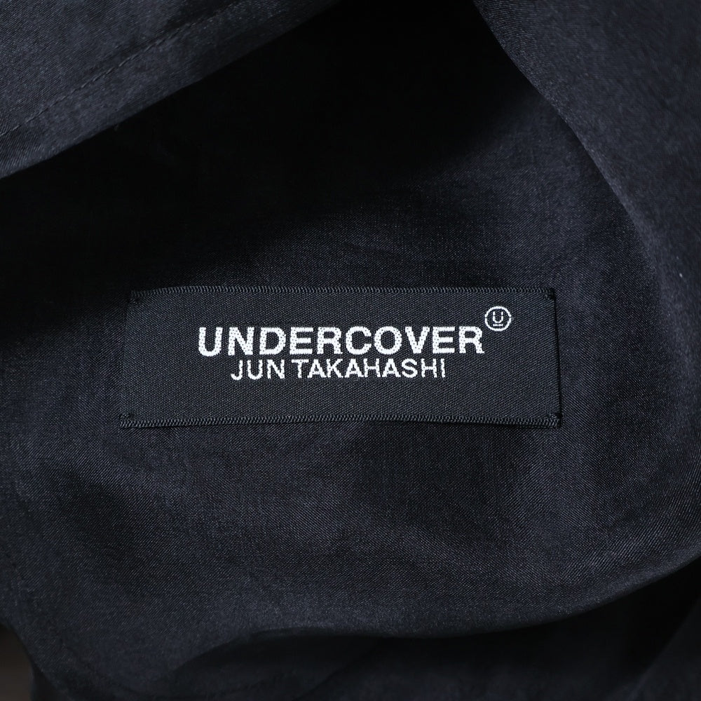 UNDERCOVER(アンダーカバー) 22SS CREDIT COAT シルク シアーロング コート ブラック UC1B4306-3