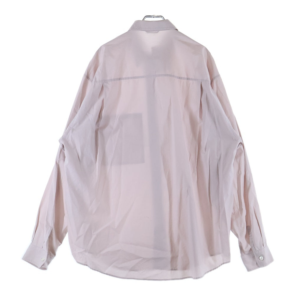 AURALEE(オーラリー) 20SS WASHED FINX TWILL BIG SHIRTS ウォッシュド フィンクス ツイル ビッグ シャツ ベージュ A20SS01TN