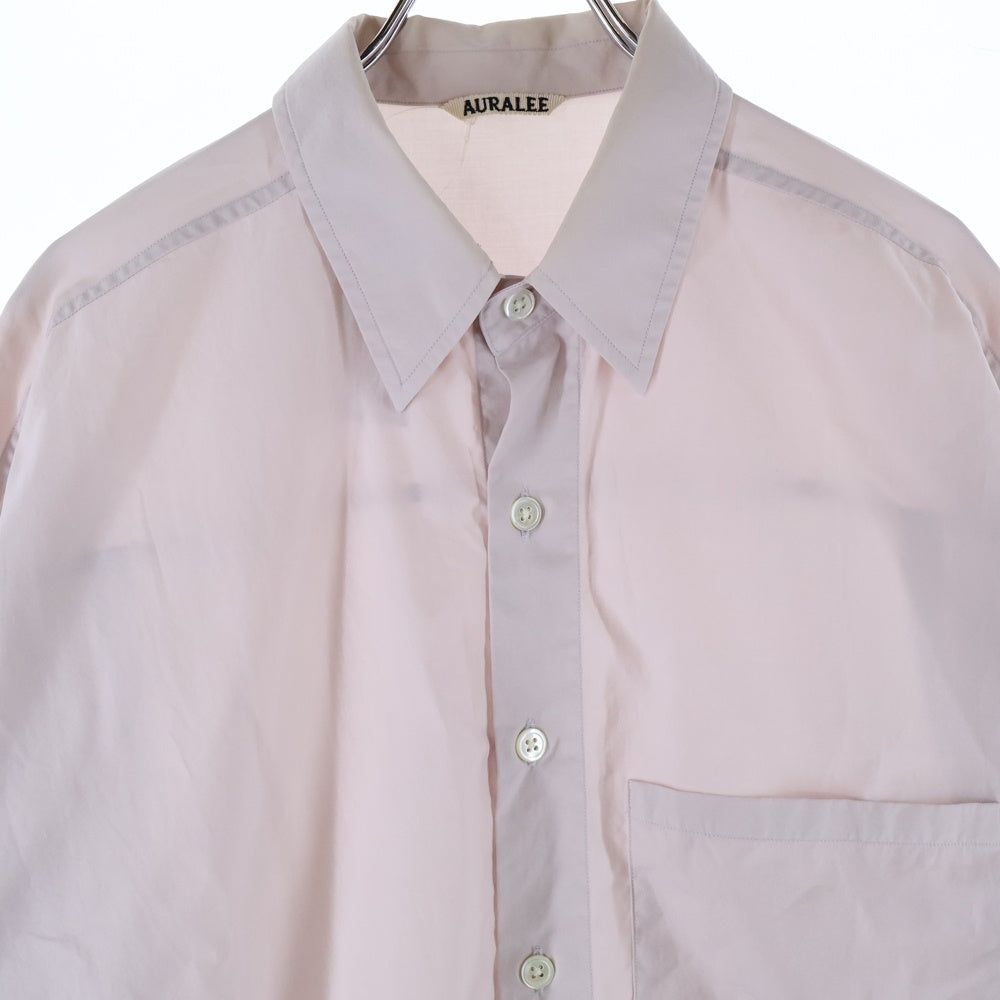 AURALEE(オーラリー) 20SS WASHED FINX TWILL BIG SHIRTS ウォッシュド フィンクス ツイル ビッグ シャツ ベージュ A20SS01TN