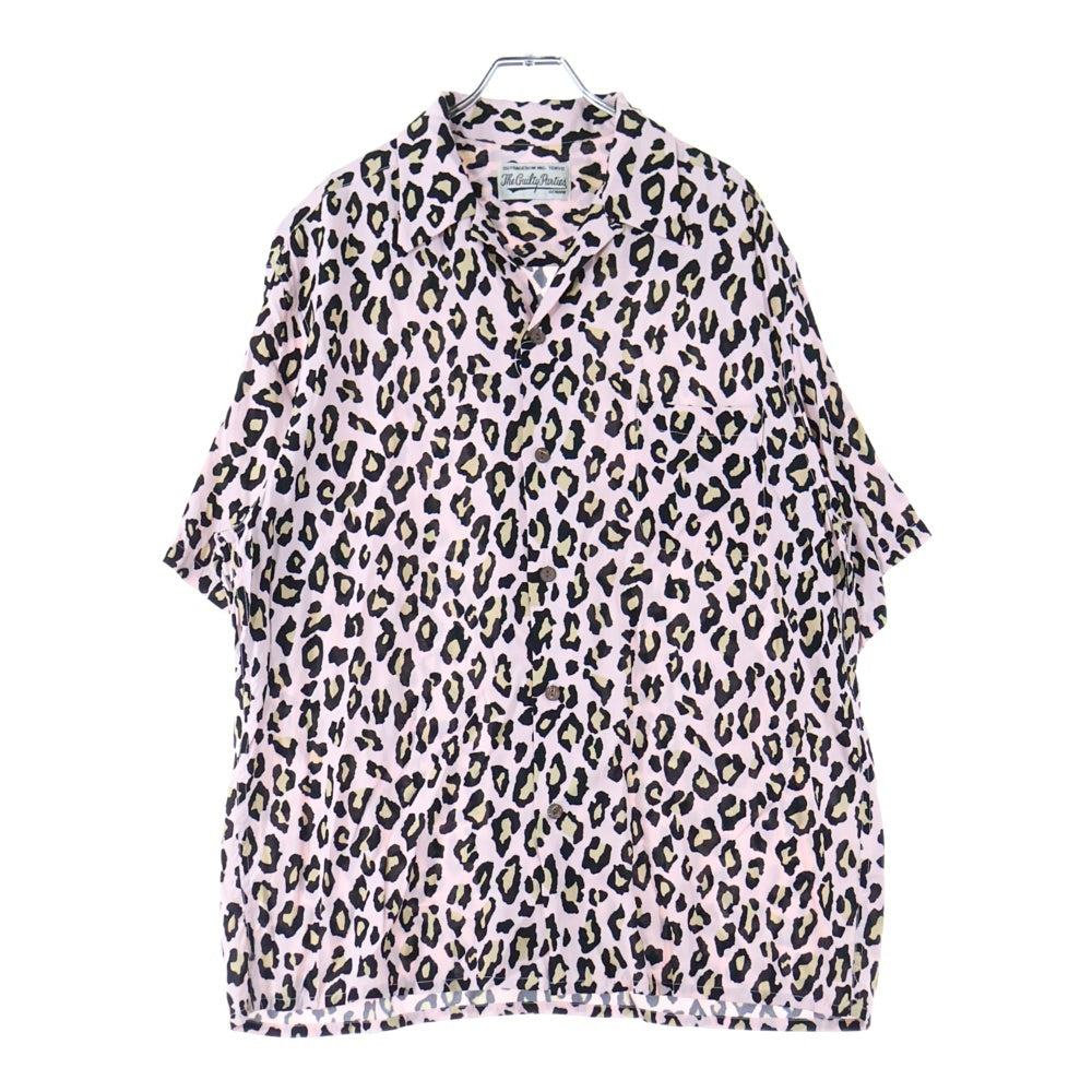 WACKO MARIA(ワコマリア) LEOPARD HAWAIIAN SHIRT レオパード ハワイアン レーヨン 半袖シャツ ピンク