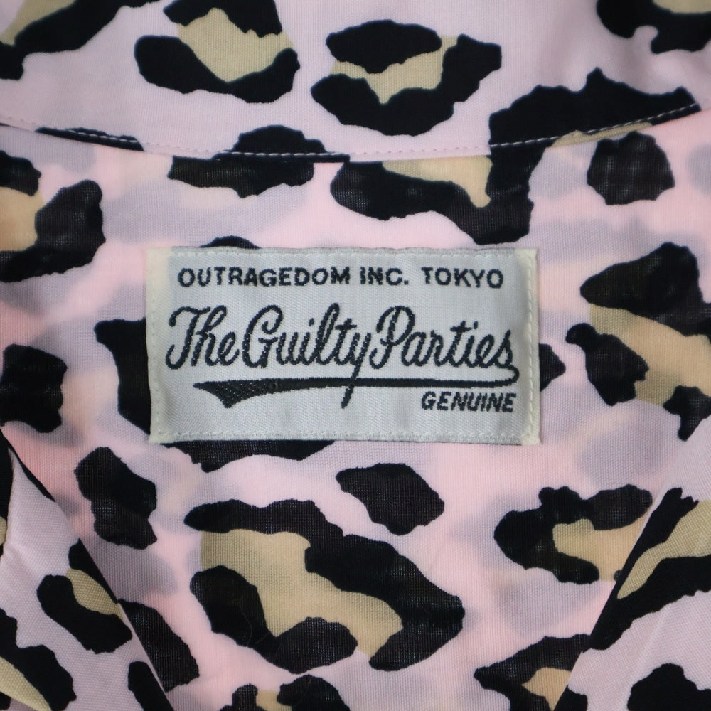 WACKO MARIA(ワコマリア) LEOPARD HAWAIIAN SHIRT レオパード ハワイアン レーヨン 半袖シャツ ピンク
