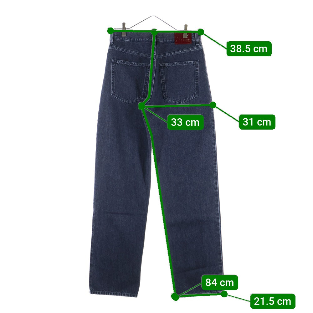 GUCCI(グッチ) 25SS ラベル ストレート デニムパンツ ブラック 786815 XDC87 レディース