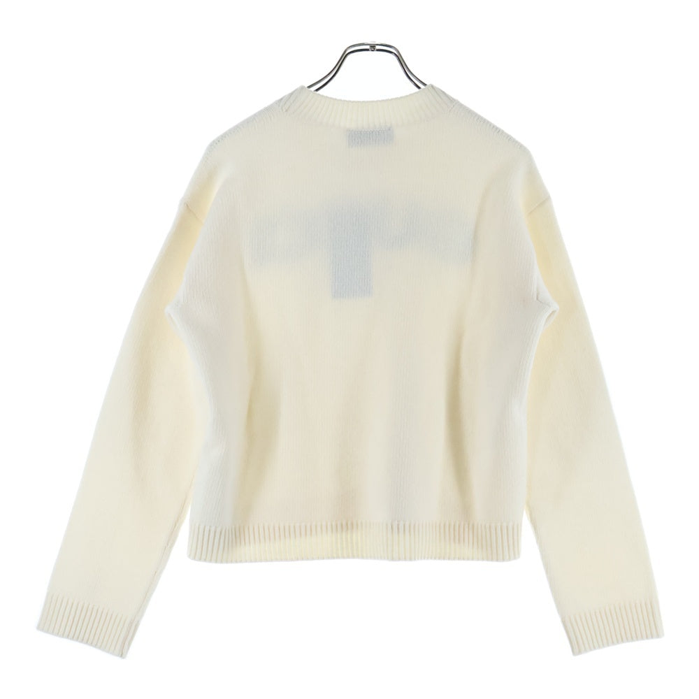 GUCCI(グッチ) 24AW インターシャ ウール トップ クルーネック ニットセーター アイボリー 770072 XKEBC