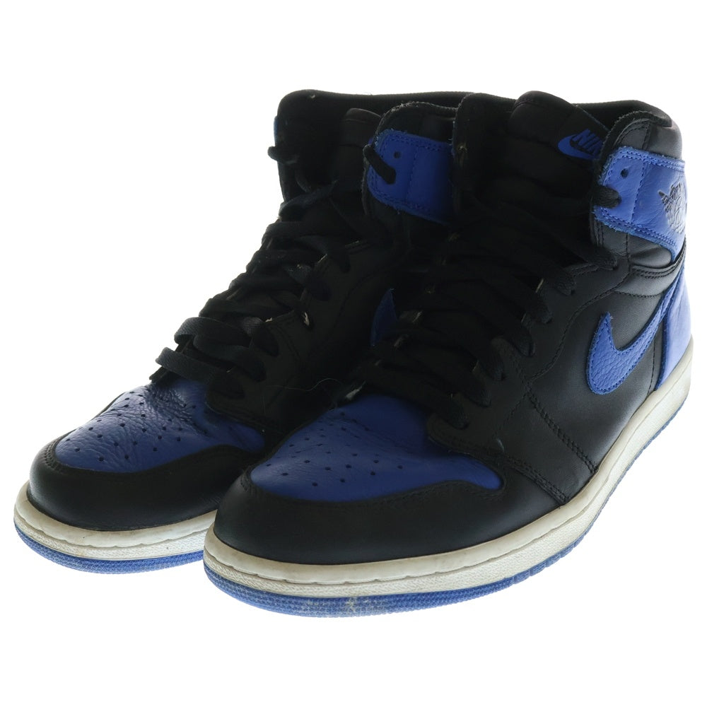 NIKE(ナイキ) AIR JORDAN 1 RETRO HIGH OG ROYAL エア ジョーダン 1 ロイヤル ハイカットスニーカー ブラック/ブルー US11/29cm 555088-007