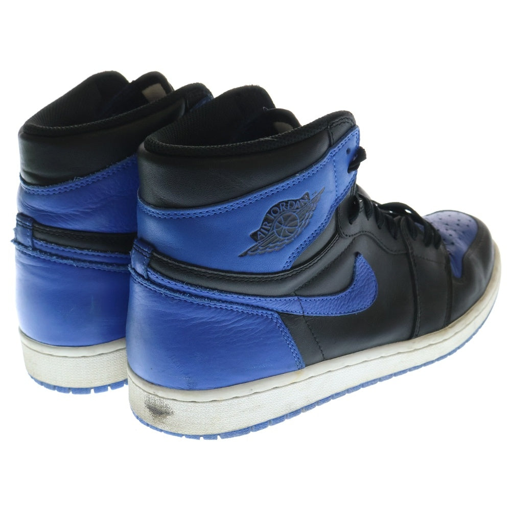 NIKE(ナイキ) AIR JORDAN 1 RETRO HIGH OG ROYAL エア ジョーダン 1 ロイヤル ハイカットスニーカー ブラック/ブルー US11/29cm 555088-007