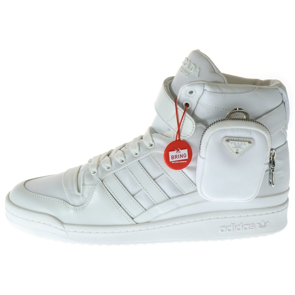 adidas(アディダス) ×PRADA Re-Nylon FORUM HIGH プラダ リナイロン フォーラム ハイカットスニーカー ホワイト US12/30cm GY7041