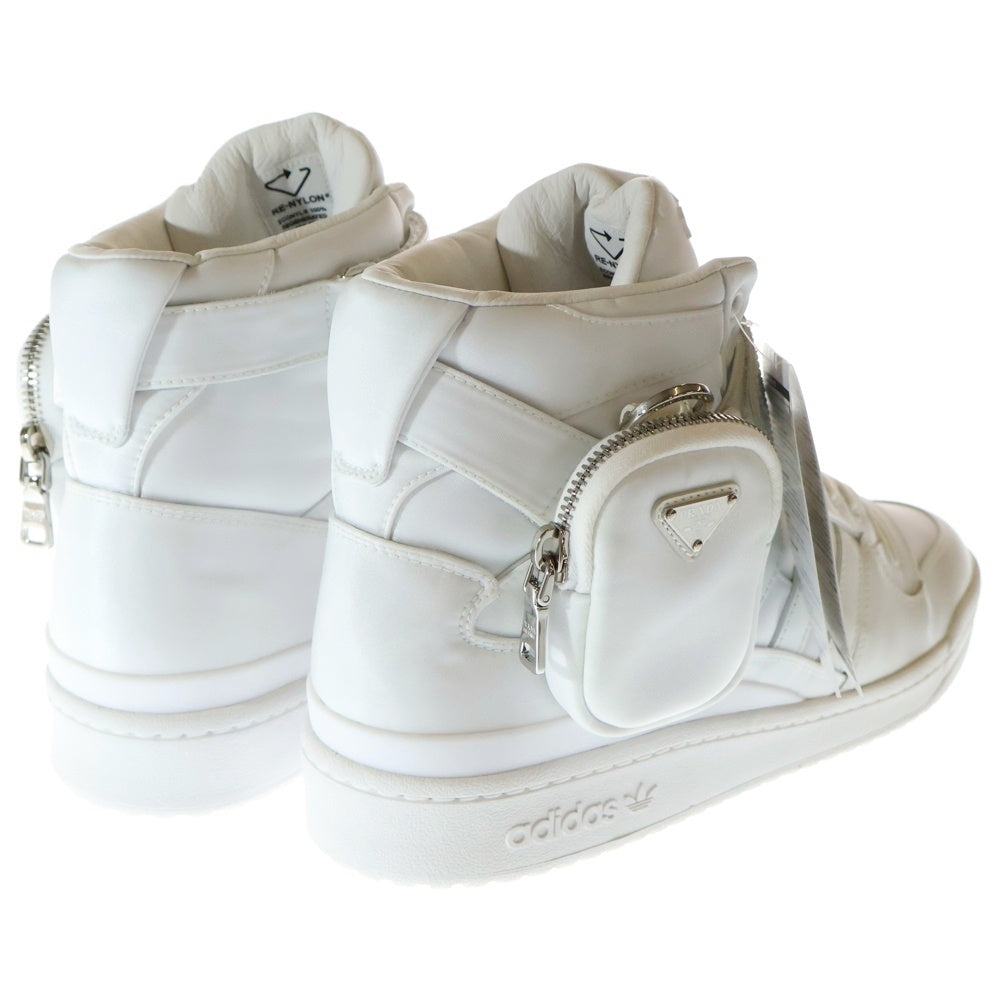adidas(アディダス) ×PRADA Re-Nylon FORUM HIGH プラダ リナイロン フォーラム ハイカットスニーカー ホワイト US12/30cm GY7041