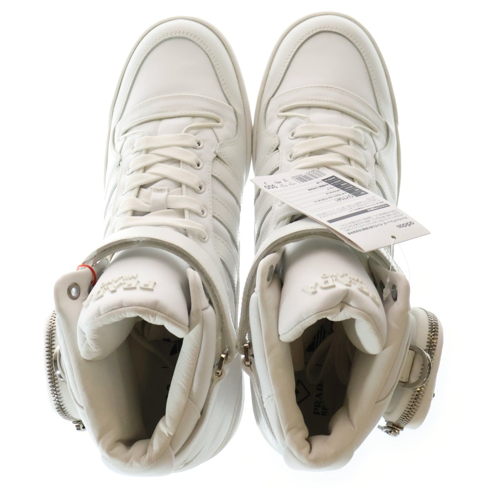 adidas(アディダス) ×PRADA Re-Nylon FORUM HIGH プラダ リナイロン フォーラム ハイカットスニーカー ホワイト US12/30cm GY7041