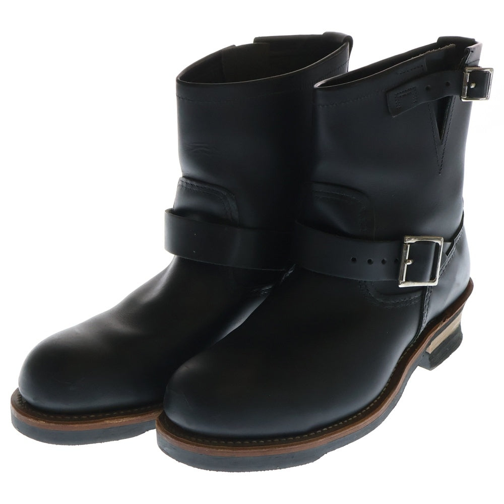 黒 レザー エンジニアブーツ バックル付き　レッドウィング2976 D RED WING レッドウィング 2976 SHORT ENGINEER ショート