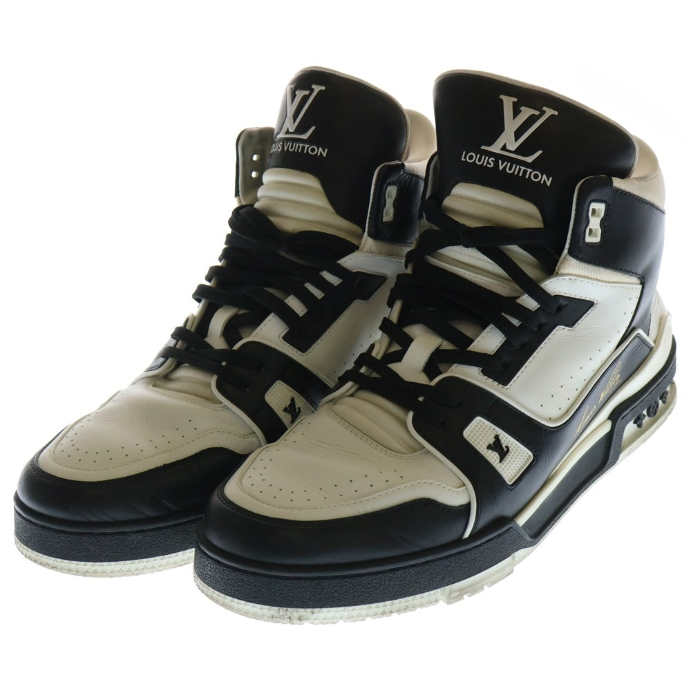 LOUIS VUITTON(ルイヴィトン) LVトレイナーライン レザー ハイカットスニーカー ブラック/ホワイト VL0169