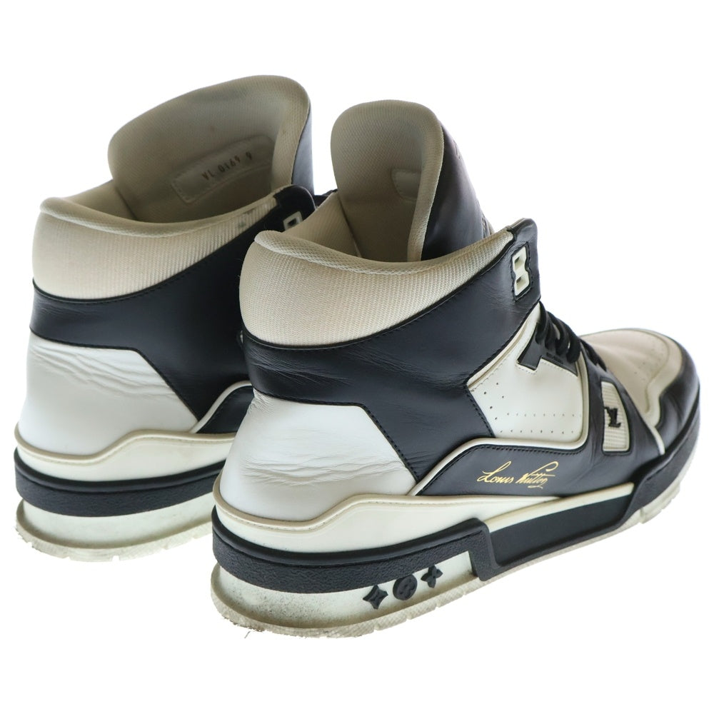 LOUIS VUITTON(ルイヴィトン) LVトレイナーライン レザー ハイカットスニーカー ブラック/ホワイト VL0169