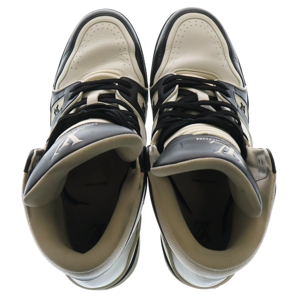 LOUIS VUITTON(ルイヴィトン) LVトレイナーライン レザー ハイカットスニーカー ブラック/ホワイト VL0169