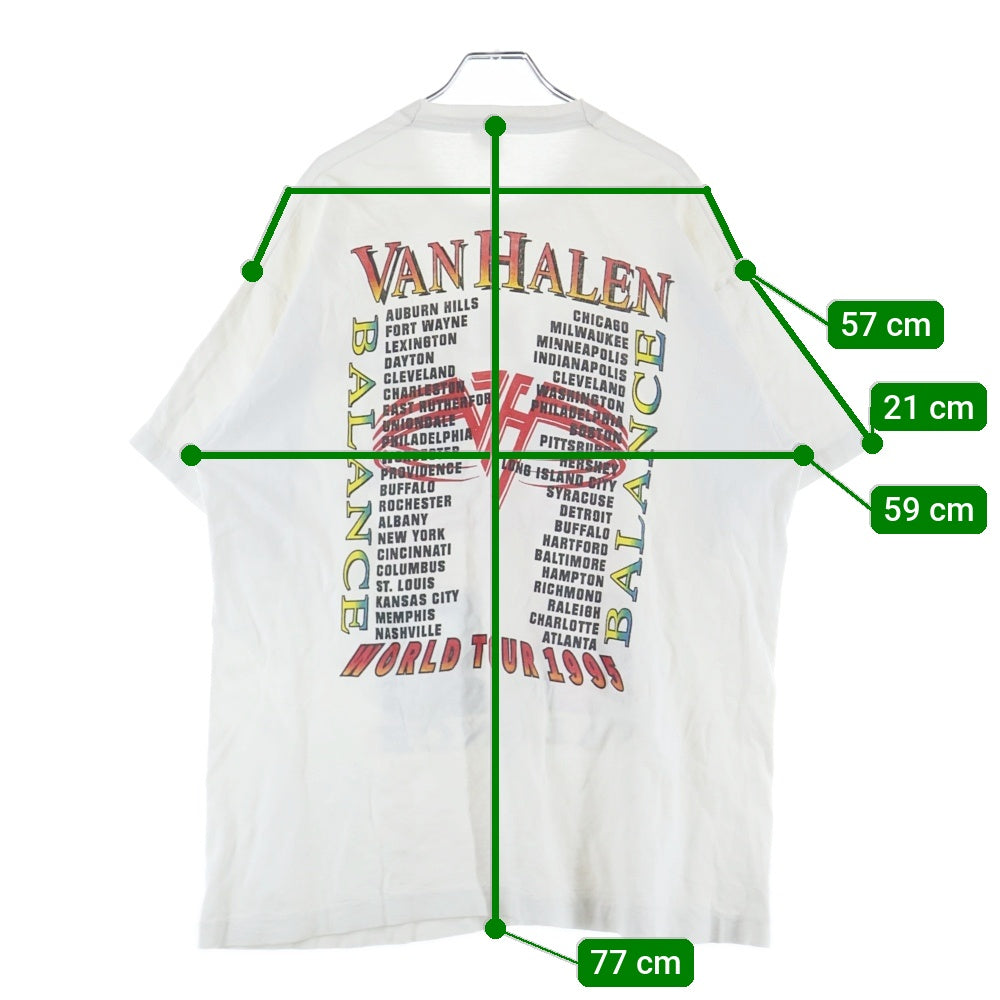 VINTAGE(ヴィンテージ) 95's VAN HALEN BALANCE ヴァンヘーレン Tシャツ 半袖カットソー ヴィンテージTシャツ ホワイト