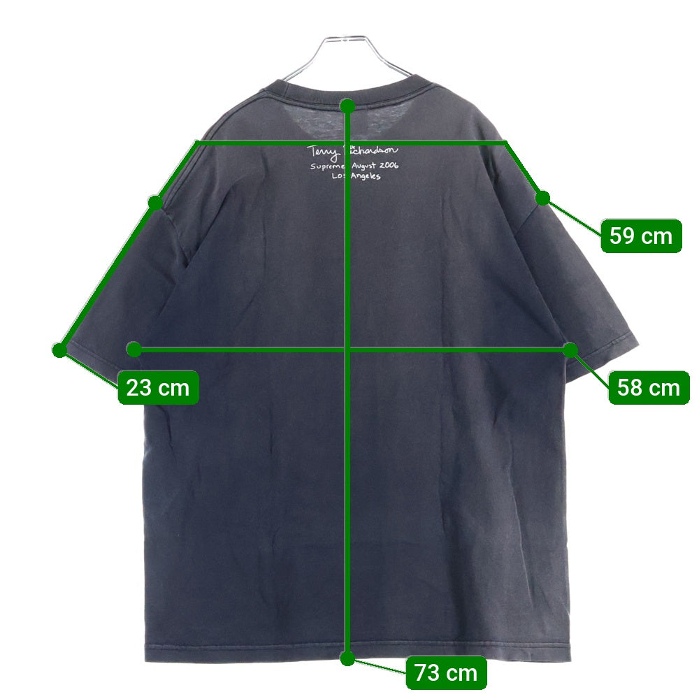 SUPREME(シュプリーム) 06AW ×Terry Richardson Photograph Tee テリーリチャードソン フォトグラフ クルーネック半袖Tシャツ カットソー チャコールグレー