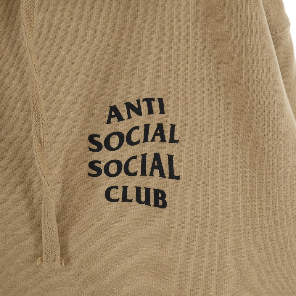 ANTI SOCIAL SOCIAL CLUB(アンチソーシャルソーシャルクラブ) Sand Hoodie ロゴプリント コットンプルオーバーパーカー ベージュ SS4500P
