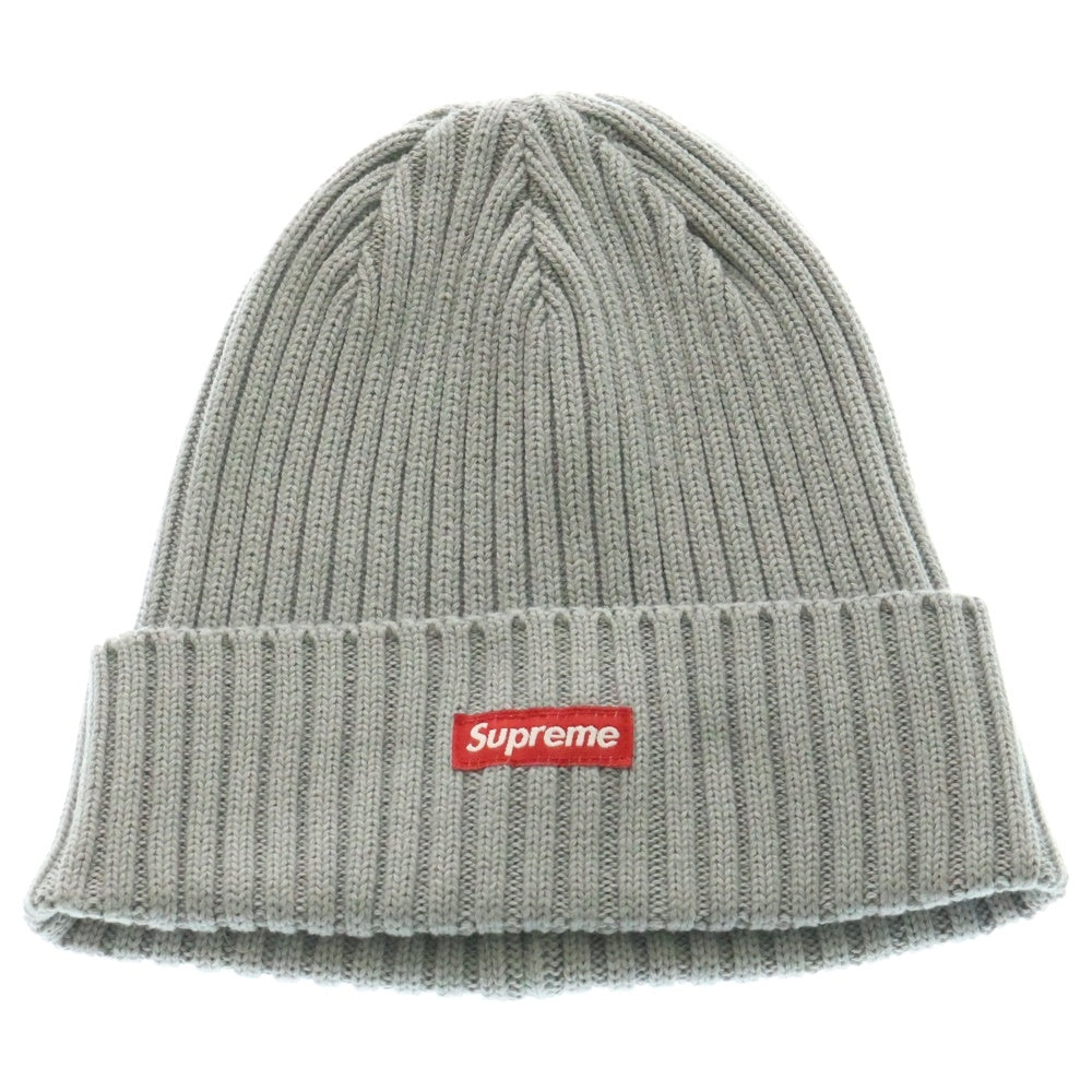 SUPREME(シュプリーム) 18SS Overdyed Ribbed Small Box Logo Beanie オーバーダイド ビーニー スモール ボックスロゴ ビーニー 帽子 ライトブルー