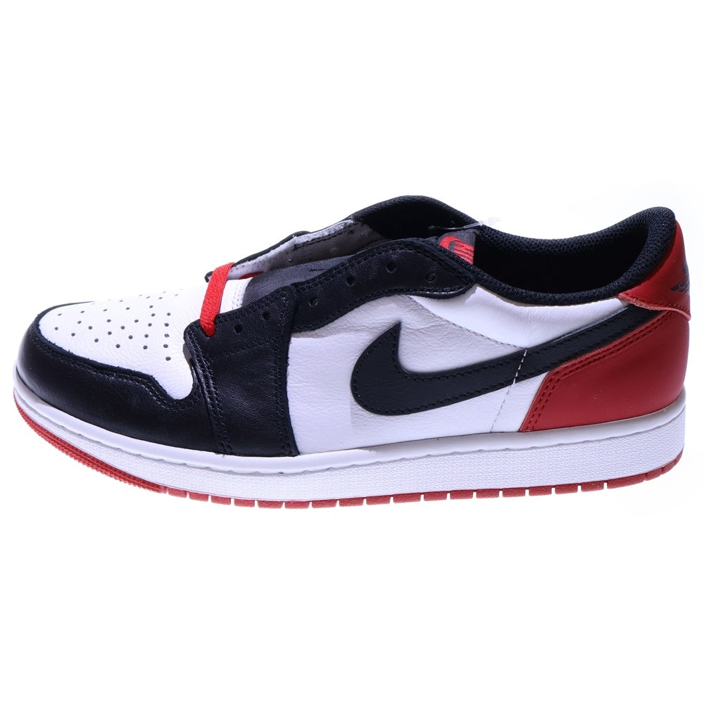 NIKE(ナイキ) AIR JORDAN 1 RETRO LOW OG BLACK TOE エアジョーダン レトロ ブラックトゥ ローカットスニーカー ホワイト/ブラック/レッド US9/27cm CZ0790-106