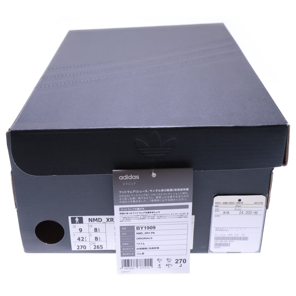 adidas(アディダス) NMD XR1 Primeknit OG エヌエムディー ローカットスニーカー ブラック US9/27cm BY1909