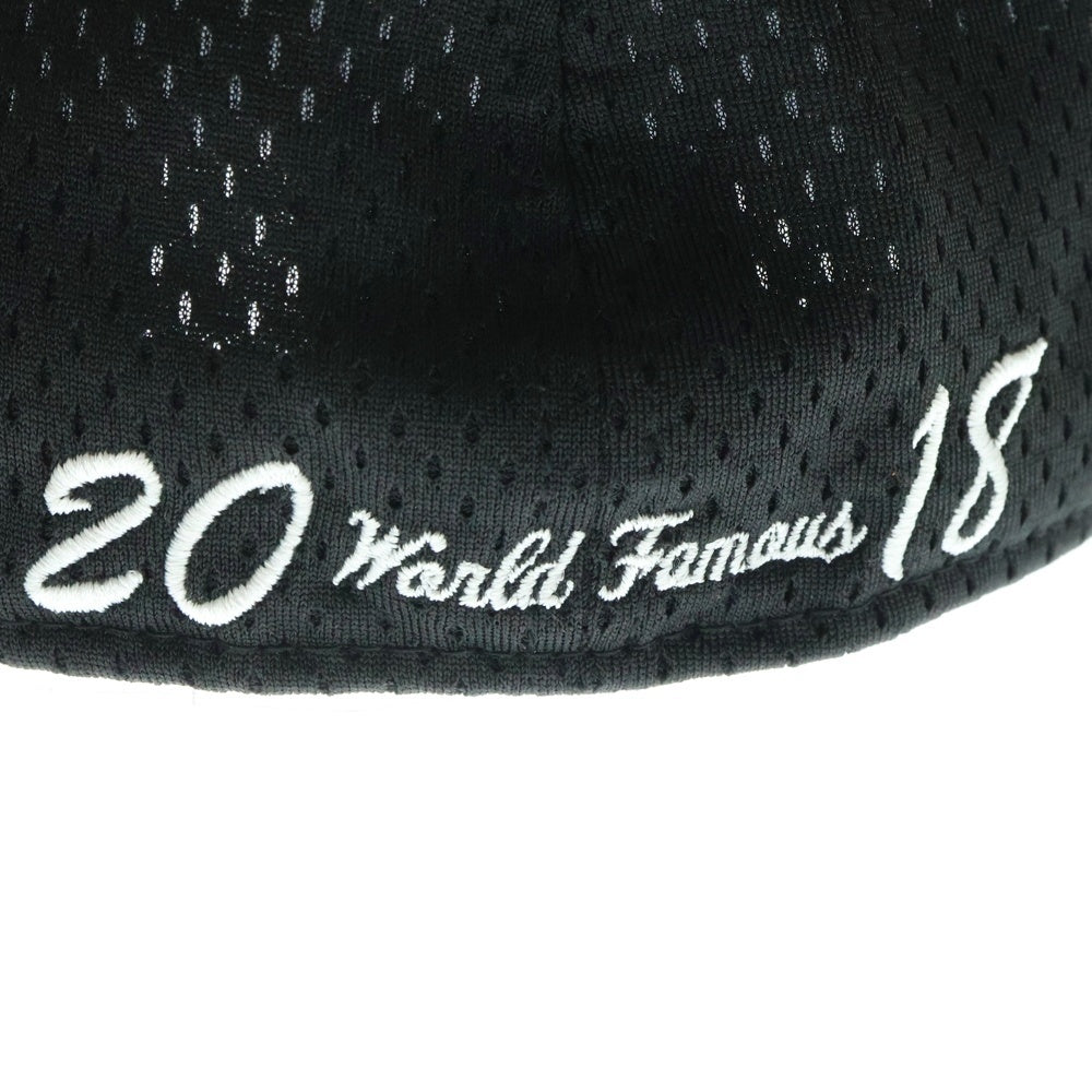 SUPREME(シュプリーム) 18SS ×NEW ERA Mesh Box Logo Cap ニューエラ メッシュ ボックスロゴ 6パネル ベースボールキャップ 帽子 ブラック