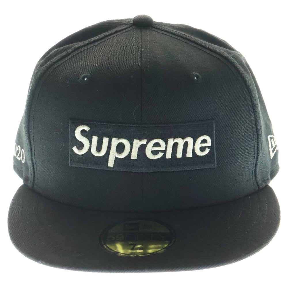 SUPREME(シュプリーム) 20SS ×NEW ERA $1M Metallic Box Logo Cap ニューエラ メタリック ボックスロゴ 6パネル ベースボールキャップ 帽子 ブラック