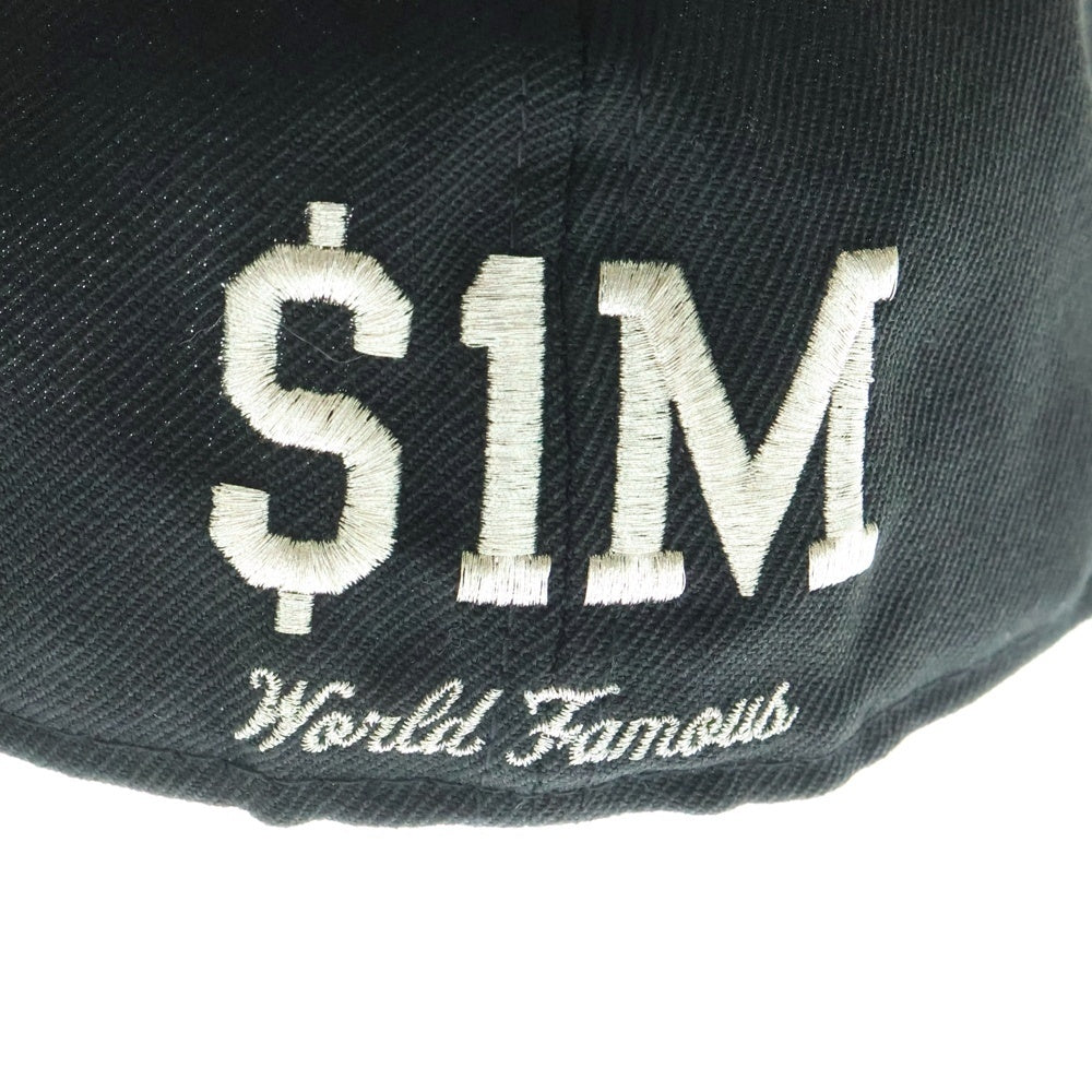 SUPREME(シュプリーム) 20SS ×NEW ERA $1M Metallic Box Logo Cap ニューエラ メタリック ボックスロゴ 6パネル ベースボールキャップ 帽子 ブラック
