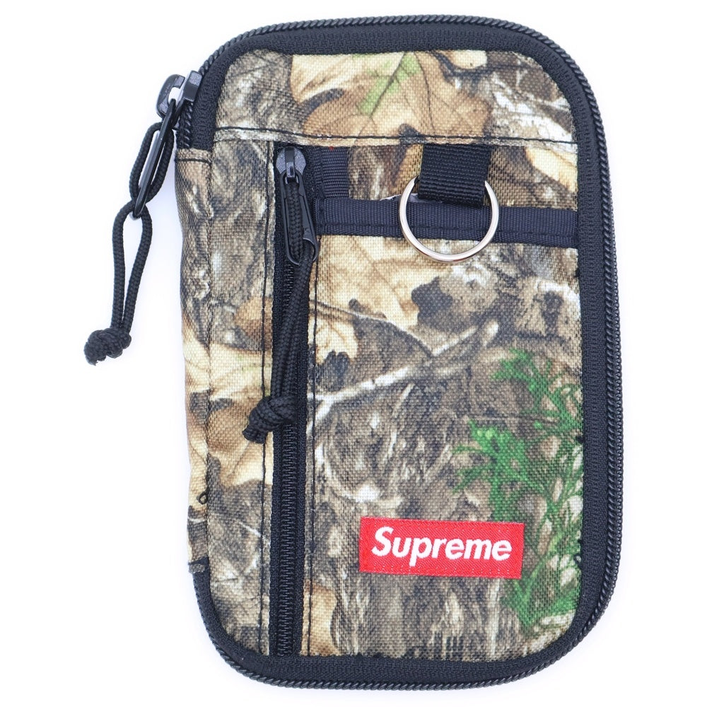 SUPREME(シュプリーム) 19AW Small Zip Pouch スモールジップポーチ 小物入れ パスケース リアルツリーカモ ブラウン