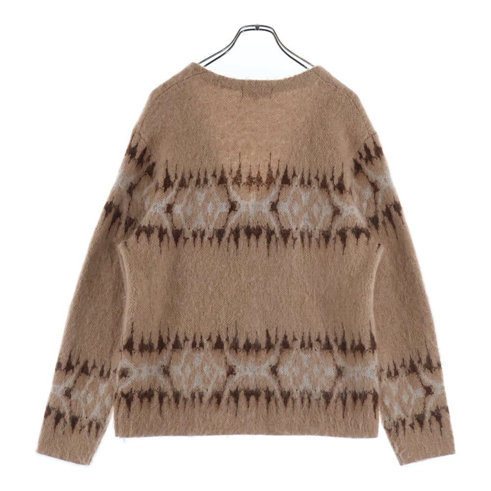 SUPREME(シュプリーム) 22AW Abstract Stripe Cardigan アブストラクト ストライプモヘヤニットカーディガン ブラウン