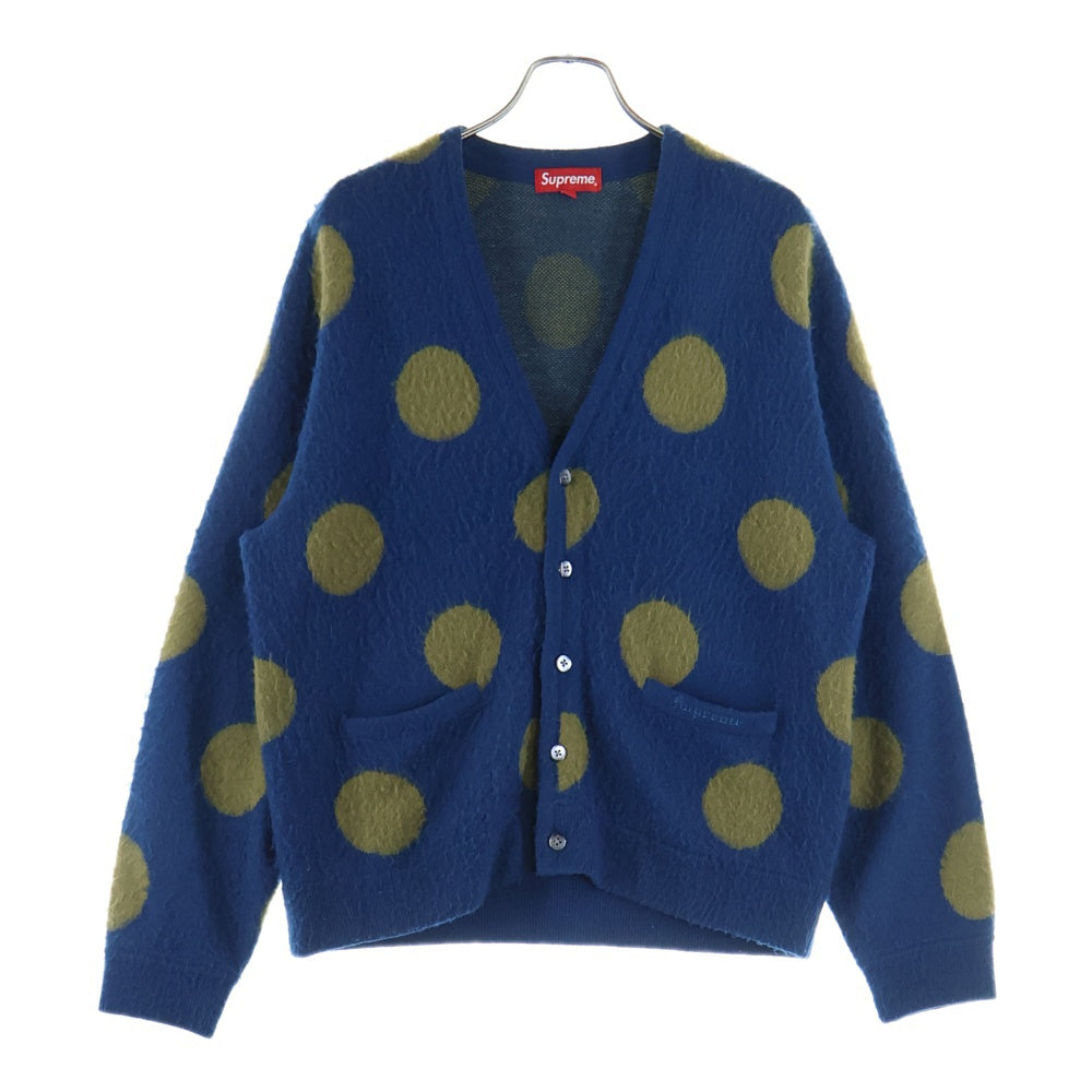 SUPREME(シュプリーム) 20SS Brushed Polka Dot Cardigan ブラッシュドポルカドットカーディガン ネイビー