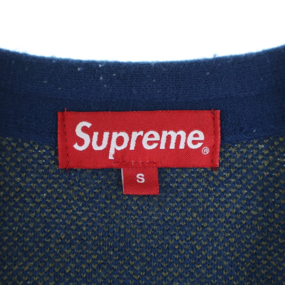 SUPREME(シュプリーム) 20SS Brushed Polka Dot Cardigan ブラッシュドポルカドットカーディガン ネイビー