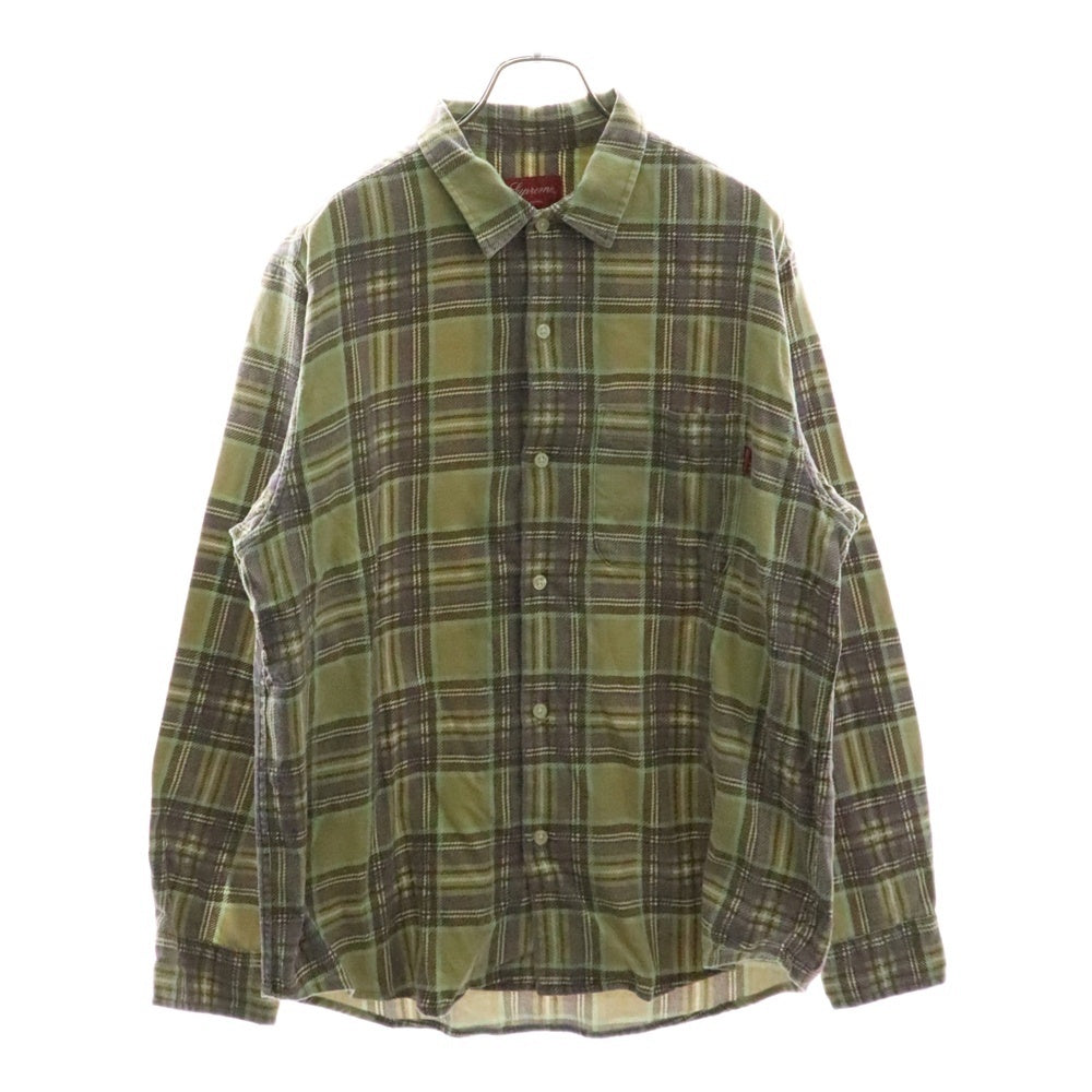SUPREME(シュプリーム) 20SS Printed Plaid Flannel Shirt ウォッシュ加工 プリントチェック フランネルシャツ マルチ