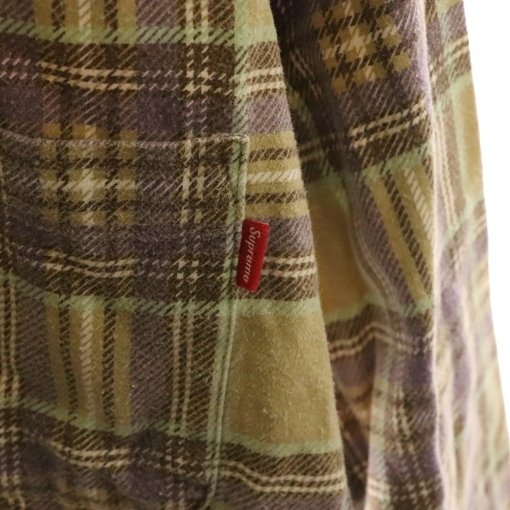 SUPREME(シュプリーム) 20SS Printed Plaid Flannel Shirt ウォッシュ加工 プリントチェック フランネルシャツ マルチ